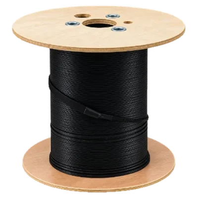 Reel of pre-terminated outdoor fiber cable