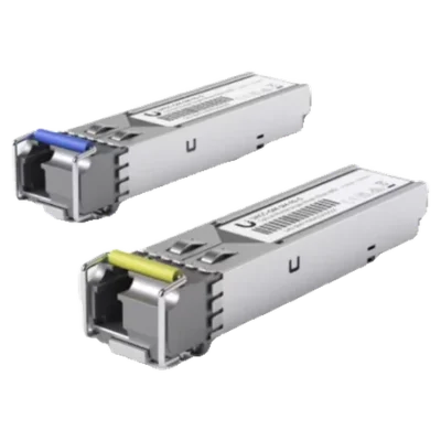 Two fiber modules, already installed in the converters